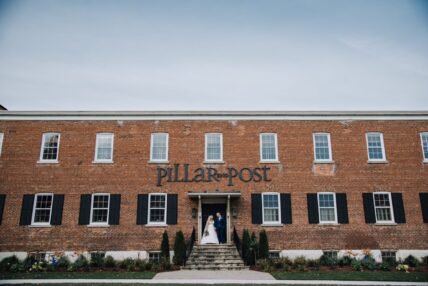 Bride and Groom’s intimate wedding at Pillar and Post in Niagara-on-the-Lake