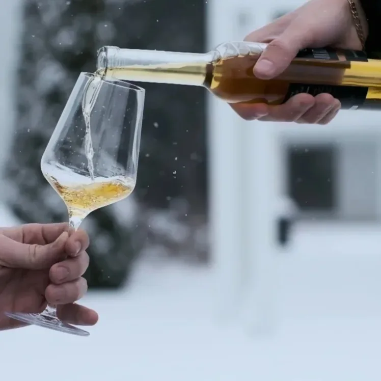 Icewine Served at the Icewine Festival in Niagara-on-the-Lake