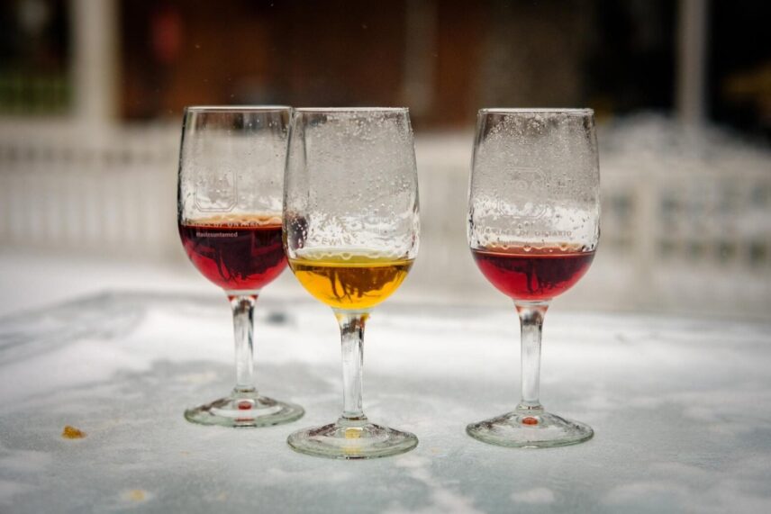Ice wine sampler in Niagara-on-the-Lake.