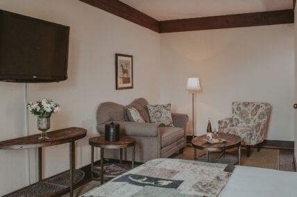 The Main Mill Guest Room seating at Millcroft Inn & Spa in Caledon