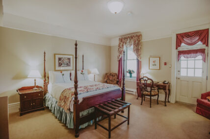 Spacious and relaxing guest room at the Manor House at Millcroft Inn & Spa in Caledon