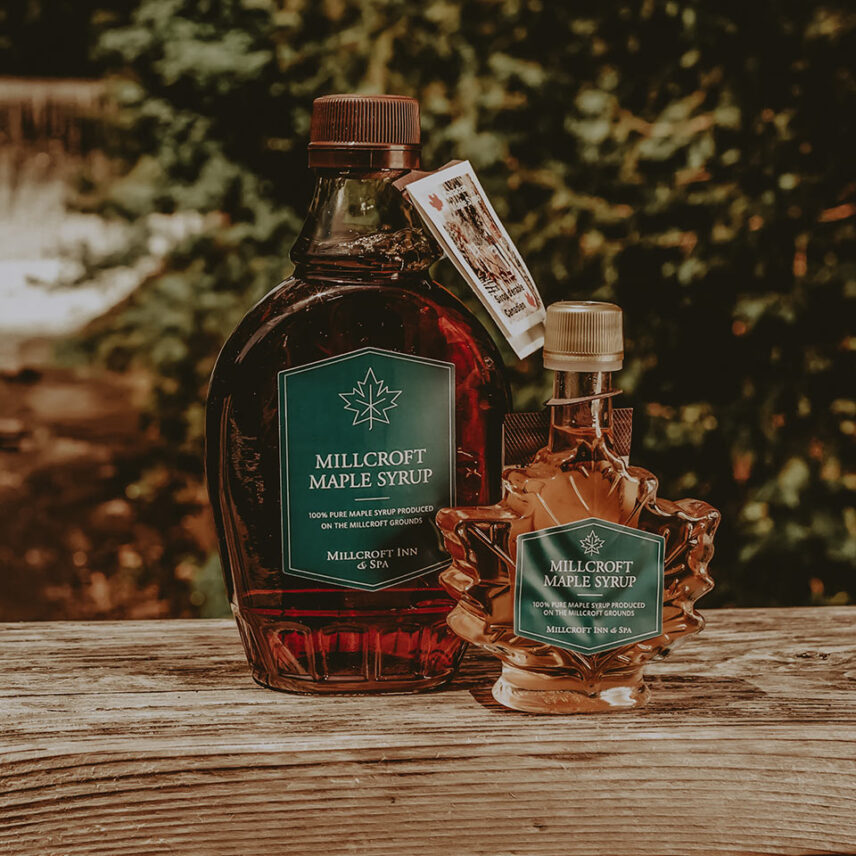 Maple syrup for cocktails, baking, spa treatments and more at Millcroft Inn & Spa in Caledon