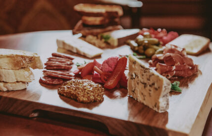 Charcuterie board of cheeses and meats from Churchill Lounge in Niagara-on-the-Lake