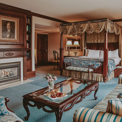The one-of-a-kind Royal Suite experience at the Prince of Wales Hotel