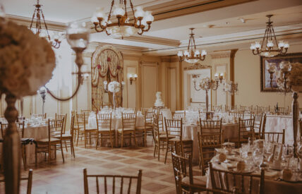 Spacious design at Victoria & Albert Ballroom wedding venue at the Prince of Wales Hotel in Niagara-on-the-Lake