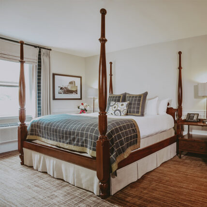 Comfortable and luxurious accommodations at the Pillar & Post Hotel in Niagara-on-the-Lake