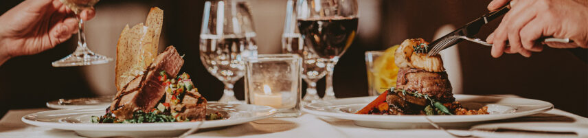 Exquisite dishes served at Cannery Restaurant at the Pillar & Post Hotel in Niagara-on-the-Lake