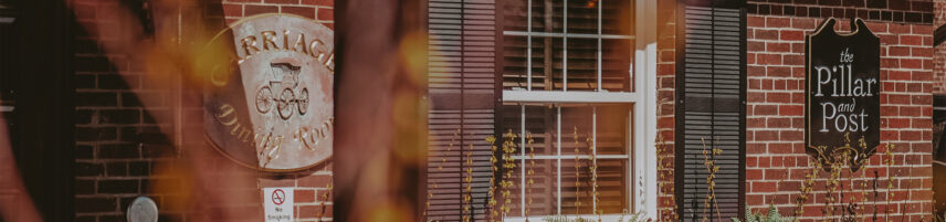 Carriage dining room at the Pillar & Post Hotel in Niagara-on-the-Lake