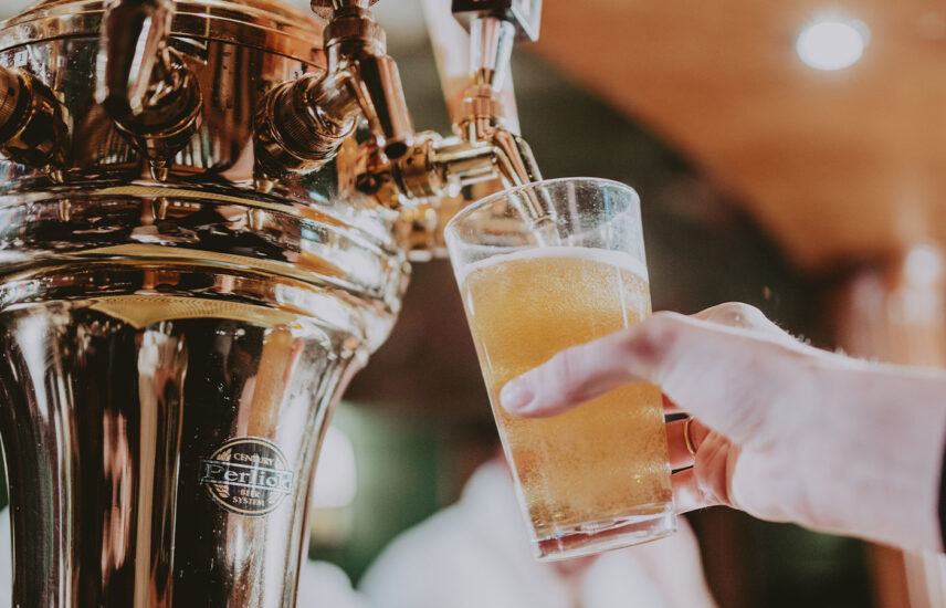 Freshly brewed beer at the Vintage Wine Bar & Lounge at the Pillar & Post Hotel in Niagara-on-the-Lake