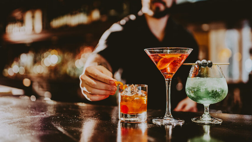 Bar drinks offered at Bacchus Lounge in Niagara on the Lake