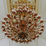 Decorative chandelier for high-end meeting space at Queen's Landing hotel