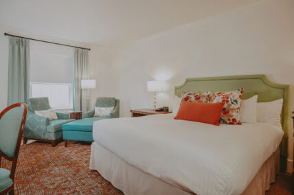 Premium guest room at the Queen's Landing hotel in Niagara-on-the-Lake
