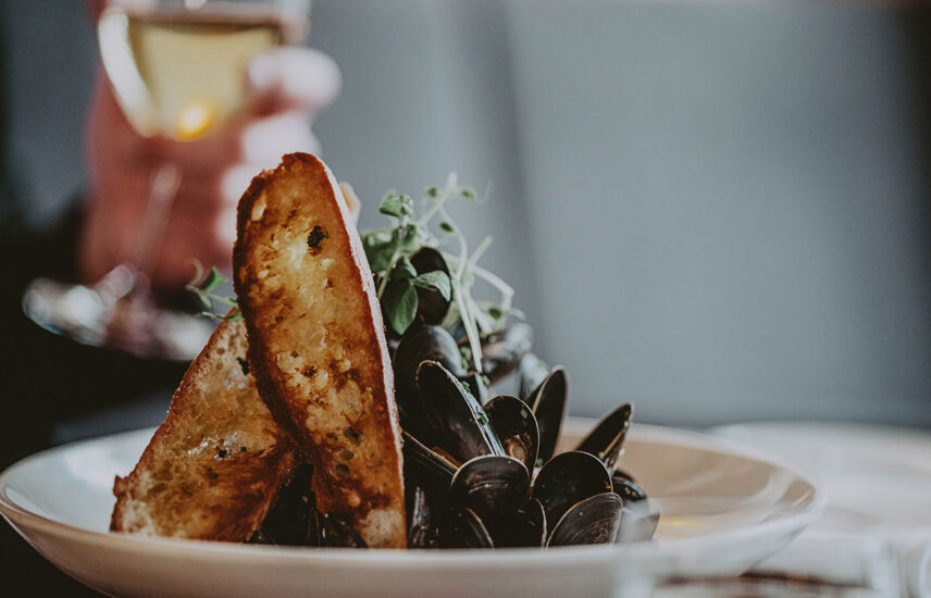 Juicy seafood from Inn On The Twenty Restaurant at Inn On The Twenty in Jordan Village