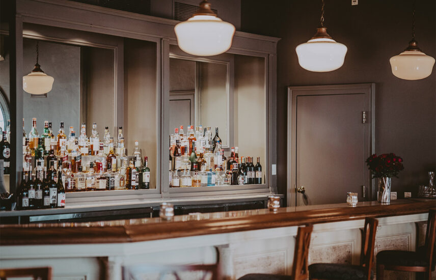 Bar in Inn On The Twenty Restaurant at Inn On The Twenty in Jordan Village