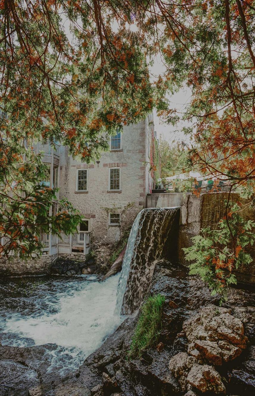 Waterfall at Millcroft Inn & Spa in Caledon