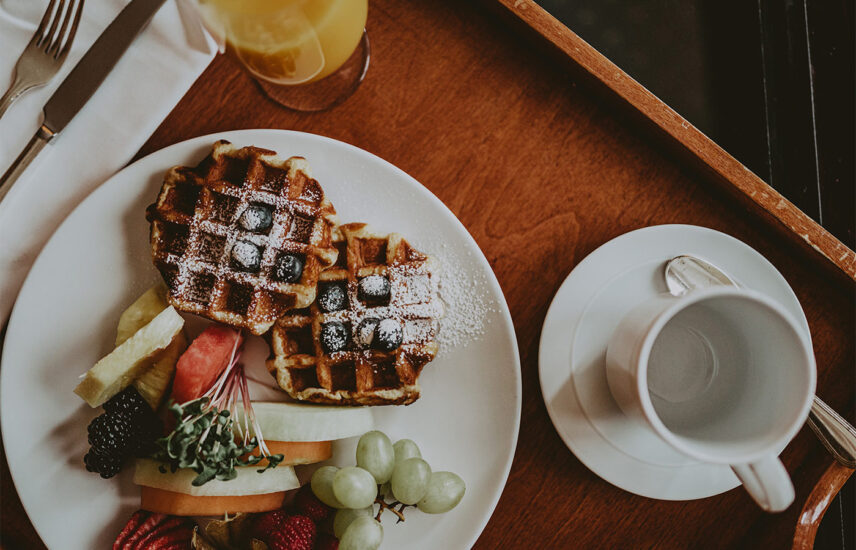 Gourmet breakfast at the Prince of Wales Hotel in Niagara-on-the-Lake