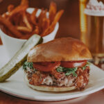 Burger and fries from Jordan House Tavern in Jordan House Tavern & Lodging in Jordan Station