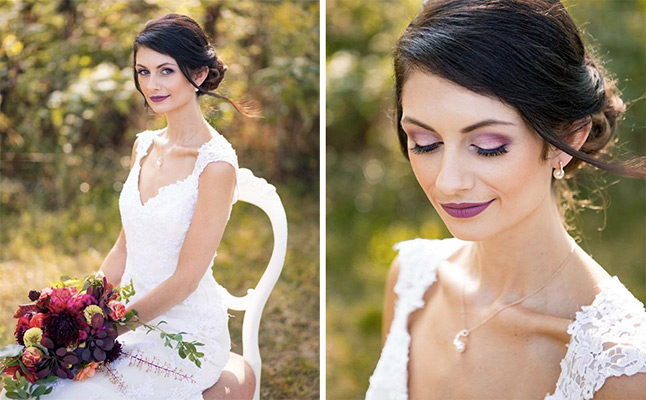 Bold Bridal Makeup in Niagara-on-the-Lake