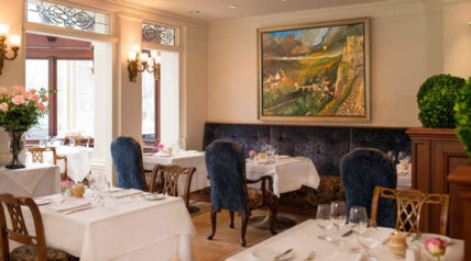 Dining room at Noble Restaurant at Prince of Wales in Niagara on the Lake