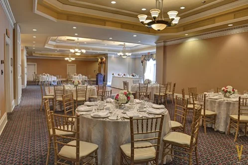 Opulent Imperial Ballroom wedding venue at the Queens Landing Hotel in Niagara-on-the-Lake