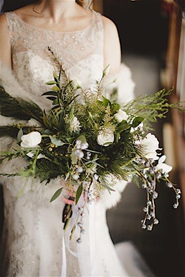 Winter Wedding Bouquet in Niagara-on-the-Lake