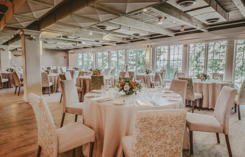 Windows On The Twenty meeting venue with circular seating at Inn On The Twenty in Jordan Village