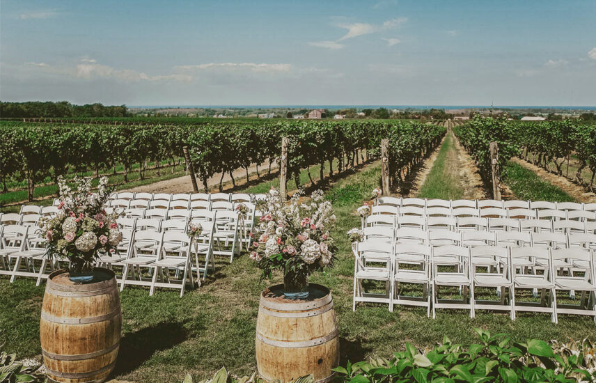 The Escarpment Site vineyard wedding venue at Inn On The Twenty in Jordan Village