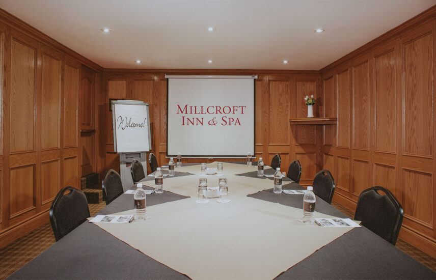 Oak Room boardroom meeting venue at Millcroft Inn & Spa in Caledon, Ontario