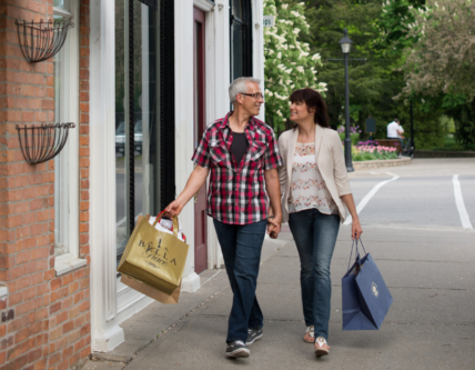 Couple Shopping in Niagara-on-the-Lake's Heritage District