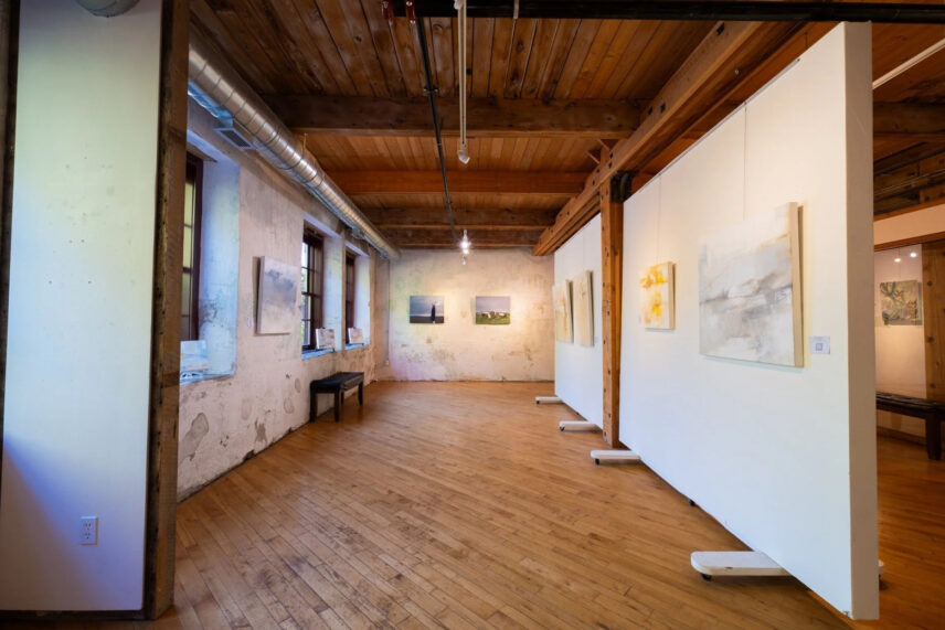 A gallery at the Alton Mill Arts Centre near Caledon, Ontario.