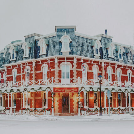 The Prince of Wales Hotel in Niagara on the Lake decorated festively