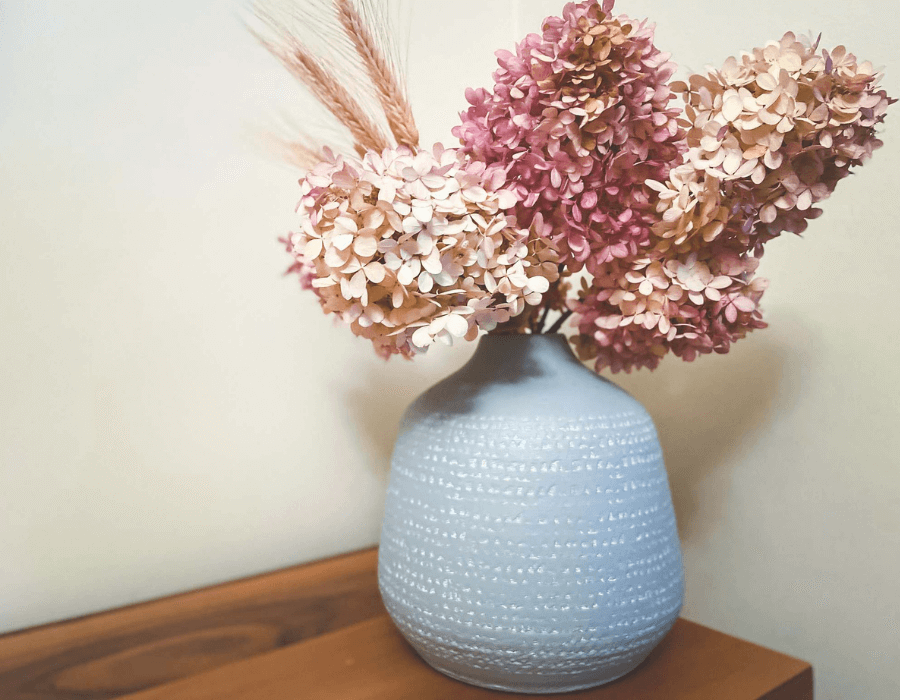 Dried Hydrangea Floral Arrangement by Vintage Hotels