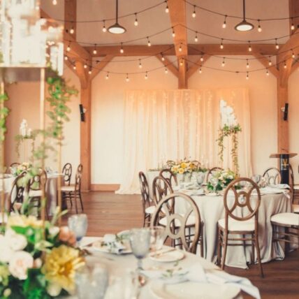 Barn wedding venue in Niagara-on-the-Lake in The Gardens at Pillar and Post