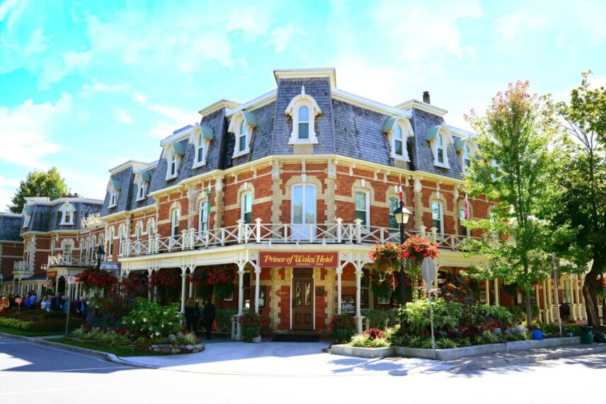 The outside of the Prince of Wales hotel in Niagara-on-the-Lake.