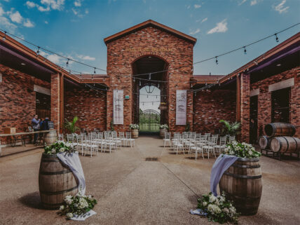 The Courtyard winery wedding venue at The Hare Wine Co. in Niagara-on-the-Lake
