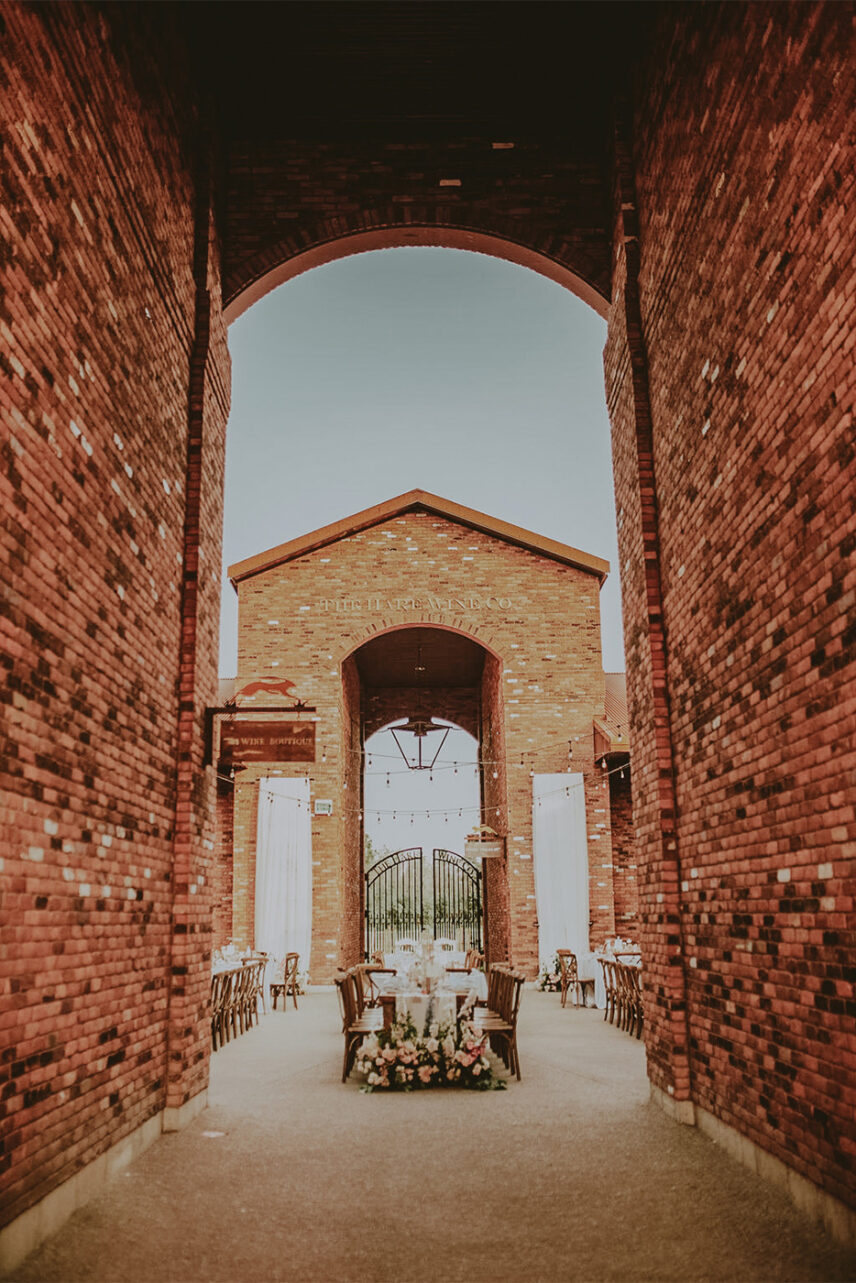 Courtyard Weddings at The Hare Wine Co in Niagara on the Lake