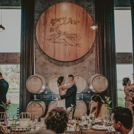 The Barrel Room winery wedding venue at The Hare Wine Co.