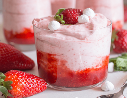 Strawberry mouse recipe from Millcroft Inn and Spa