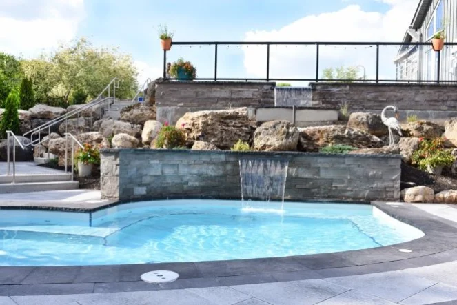 Hot spring pools at Millcroft Inn & Spa