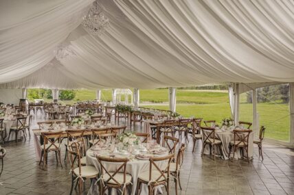The Moyer Marquee Tent for Weddings at Sue Ann Staff Estate Winery in Niagara Ontario