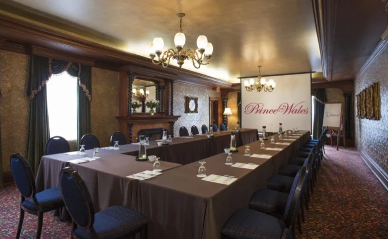 A meeting room at Prince of Wales hotel in Niagara on the Lake