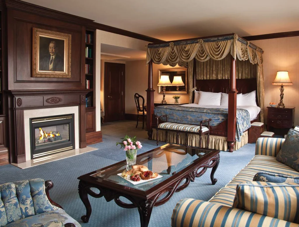 Romantic accommodations for a Valentine's Day getaway to Prince of Wales hotel in Niagara on the Lake