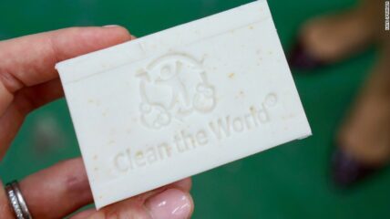 Clean the World Soap made from Vintage Hotels soap products
