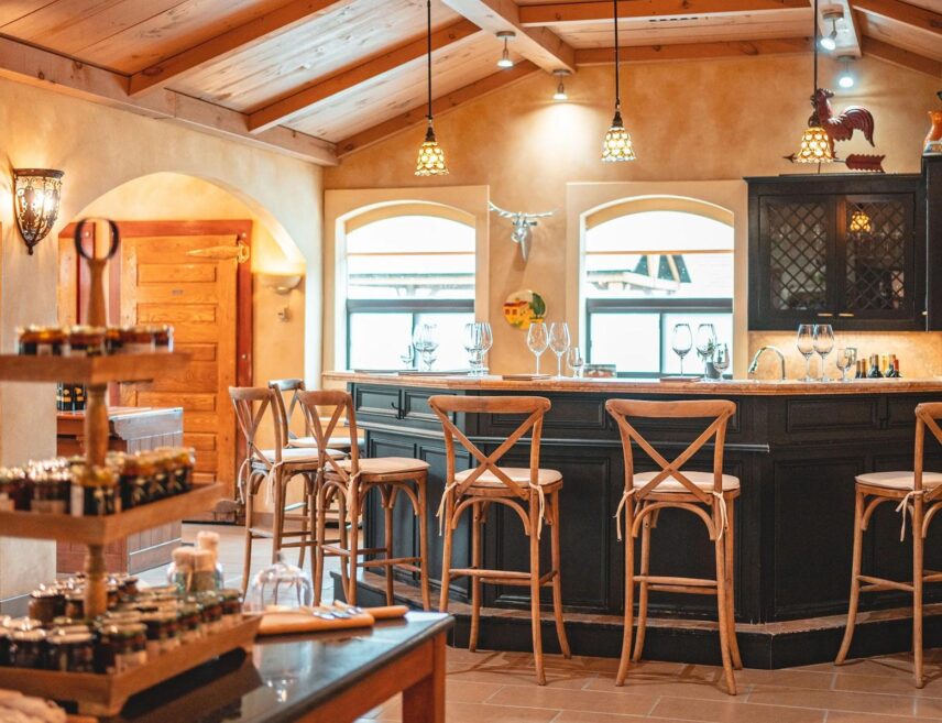 Inside the Foreign Affair Winery in Vineland Station, Ontario.