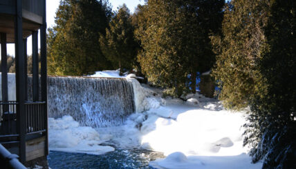 Waterfall at Millcroft Inn & Spa in Alton, Ontario