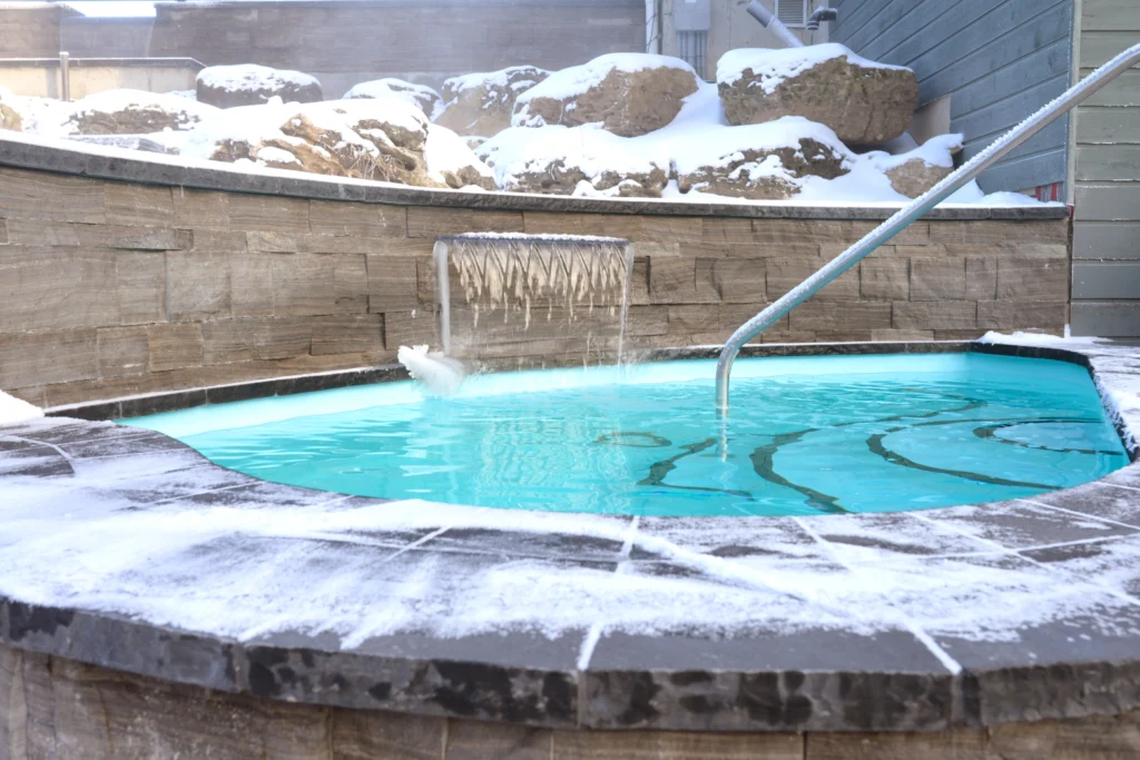 Hot spring pools at Millcroft Inn & Spa in Caledon, Ontario