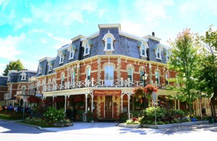 Exterior of the Prince of Wales Hotel in Niagara on the Lake