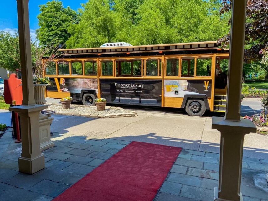 The Vintage Hotels wine trolley tour.