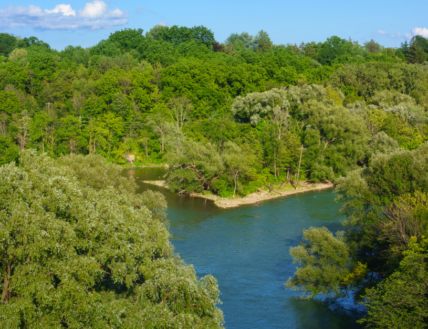 Sixteen Mile Creek, a popular birdwatching location in the Niagara Benchlands