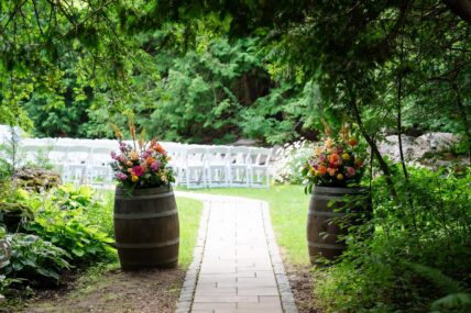 The Riverside Wedding Garden at Millcroft Inn & Spa in Ontario, Canada.